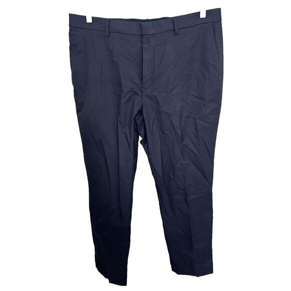 Banana Republic Other - Banana Republic Pants Mens 36x32 Navy‎ Blue Slim Fit Flat Front Cotton Chinos